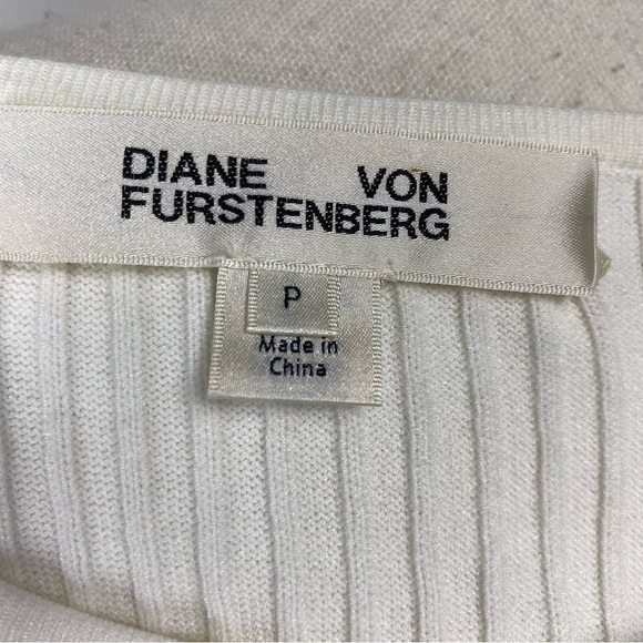 Diane Von Furstenberg peplum sweater Sz P - Picture 7 of 9